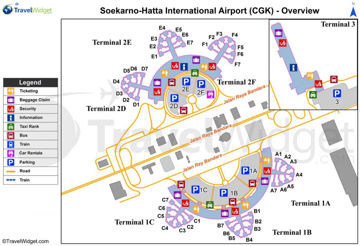 soekarno hatta airport terminal map