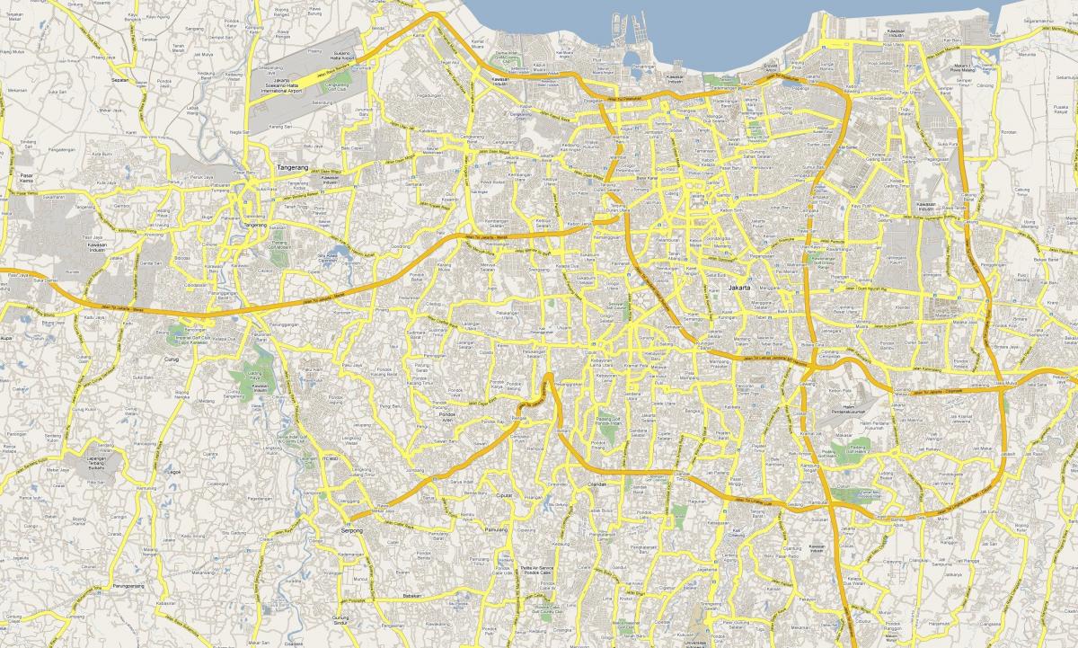 map of Jakarta road