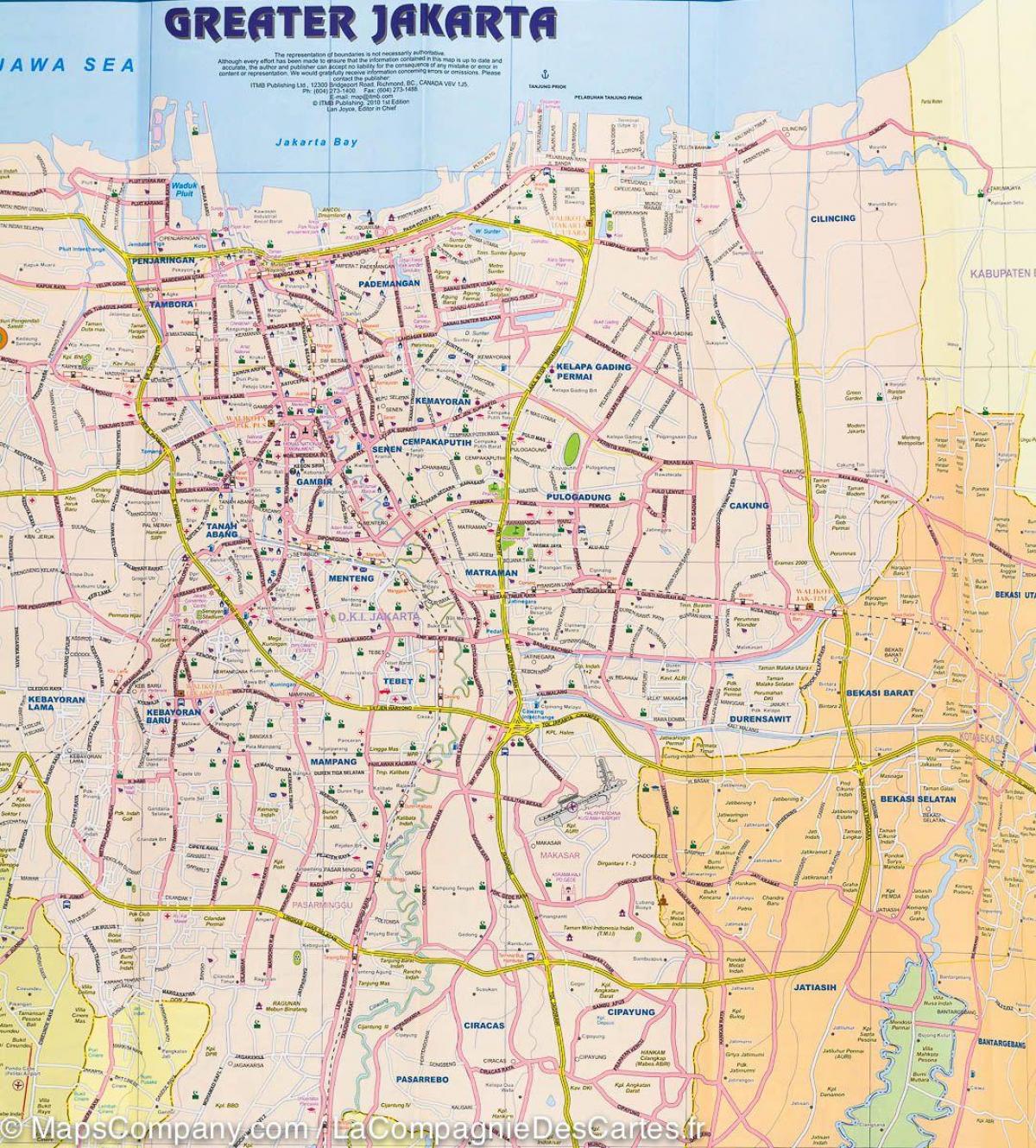 map of Jakarta street