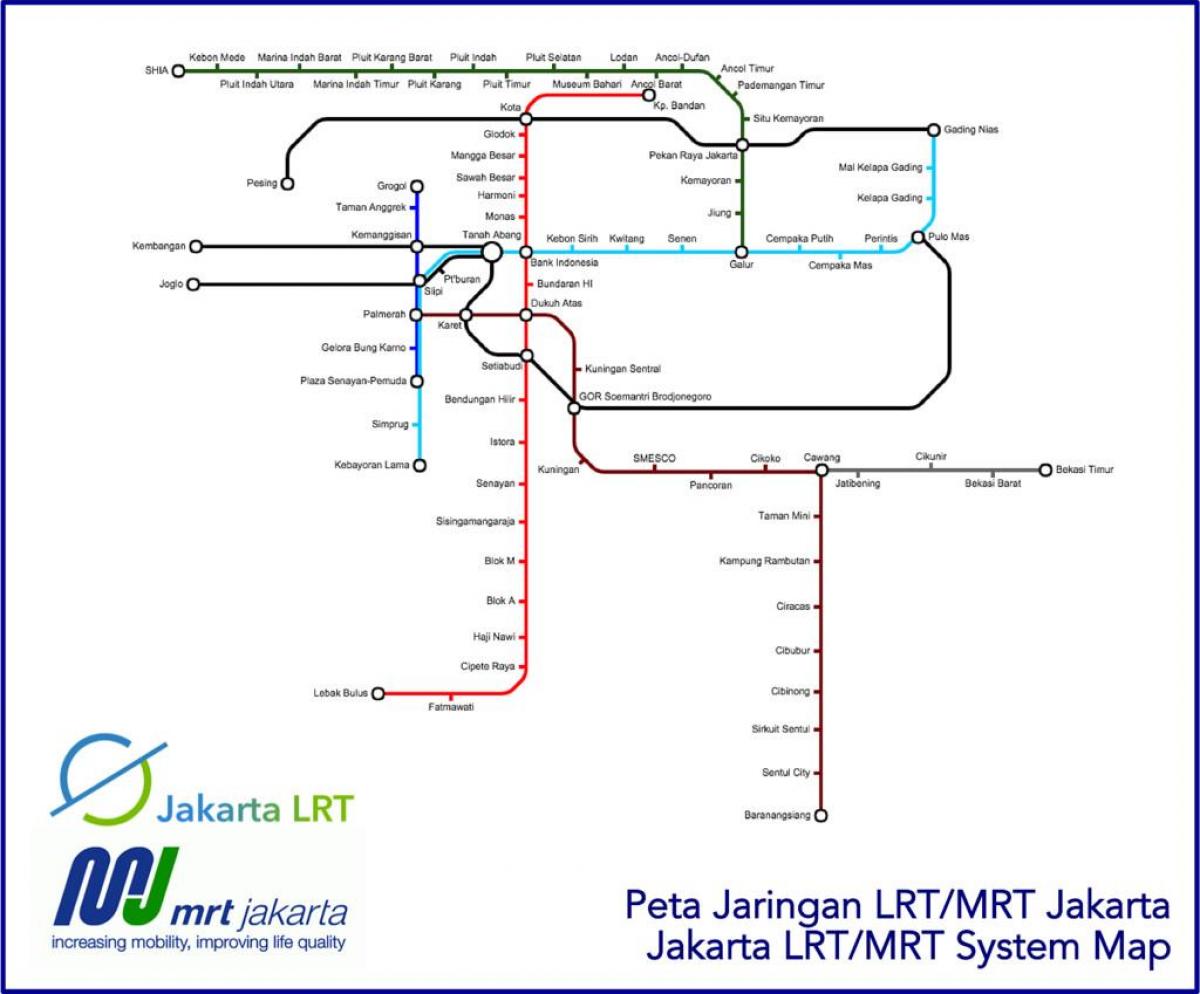 Jakarta lrt map