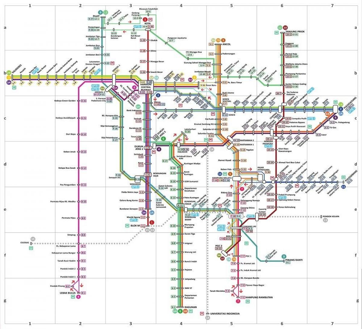map trans Jakarta