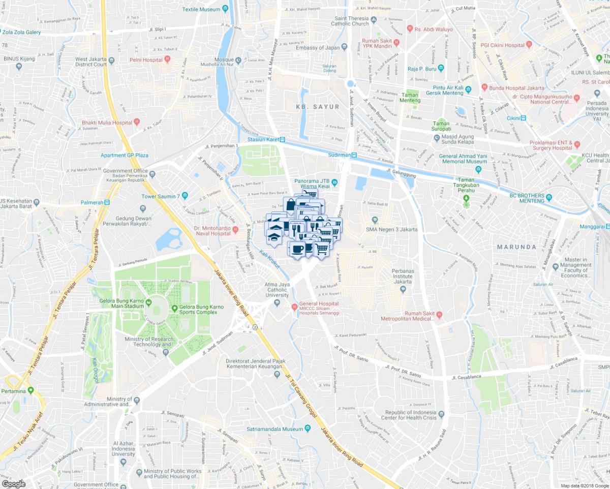 sudirman Jakarta map