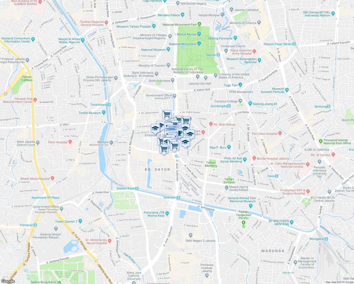 map of thamrin Jakarta