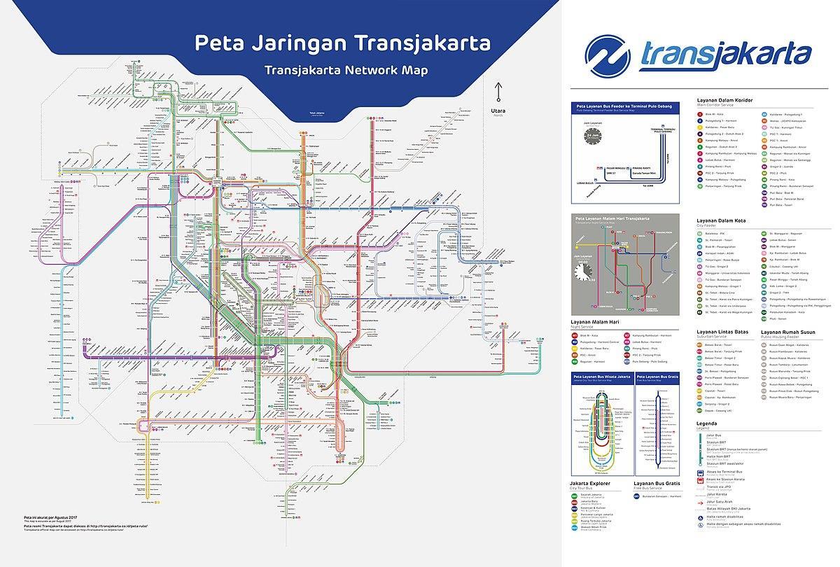 transJakarta route map