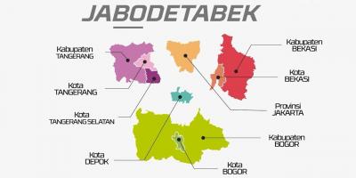 Map of jabodetabek