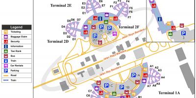 Soekarno hatta airport terminal 2 map