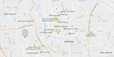 Map of Jakarta malls