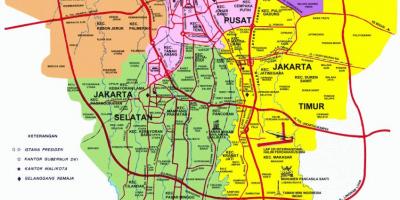 Jakarta tourist attractions map