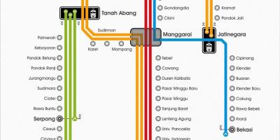 Map krl Jakarta